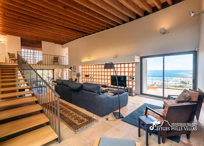 Dumas With Amazing Sea Views, Ac And Private Pool Sitges