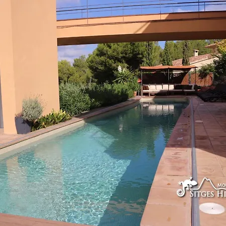 ヴィラ Dumas With Amazing Sea Views, Ac And Private Pool シッチェス