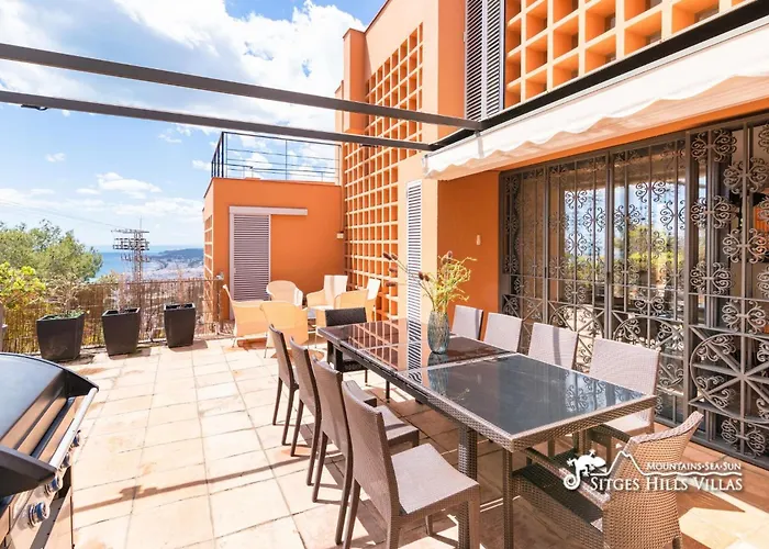 Dumas With Amazing Sea Views, Ac And Private Pool Vila Sitges